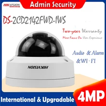 Hikvision английская версия DS-2CD2142FWD-IWS 4MP IP корпус купольная CCTV Wifi камера 1080P POE безопасности дешевые IPC Открытый ONVIF