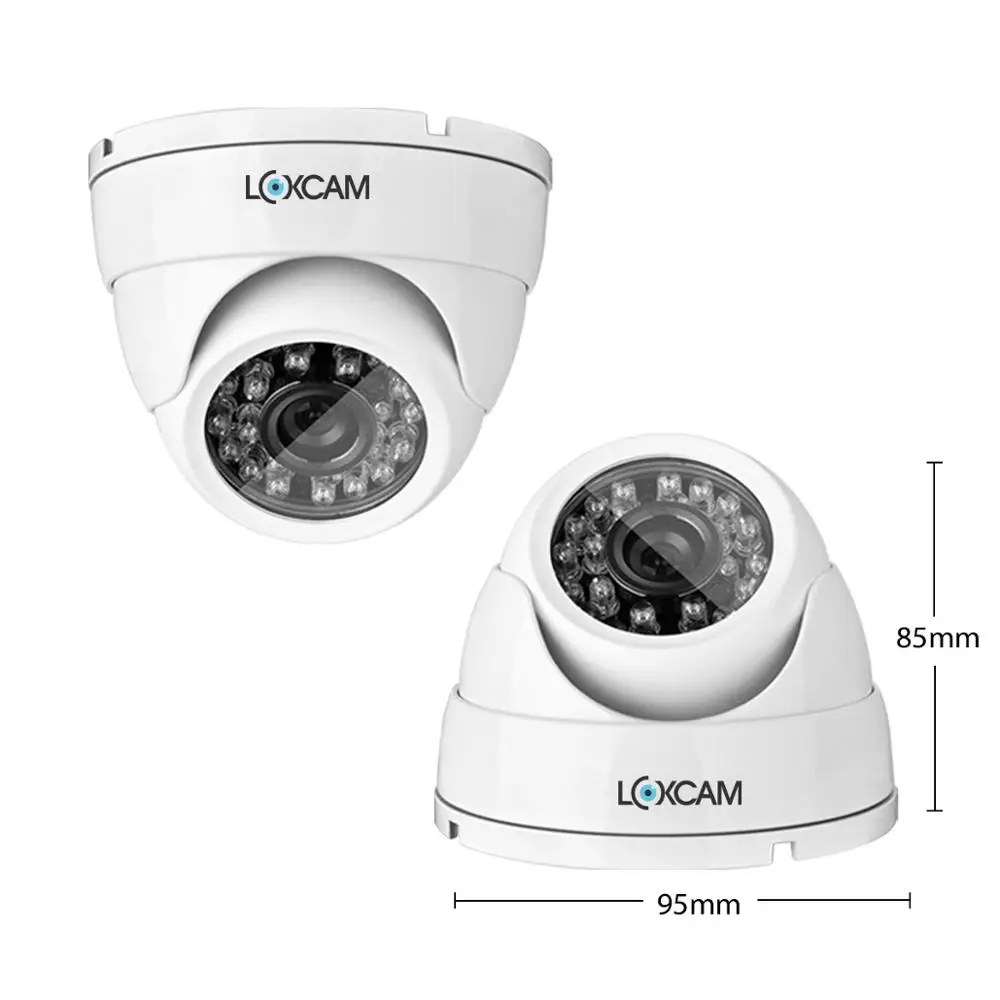 LOXCAM H.265+ 4CH 4MP CCTV система 4CH DVR комплект 3MP металлическая Водонепроницаемая наружная камера ночного видения AHD CCTV камера Система HDMI P2P
