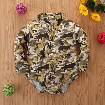 

2020 Fall New Children's Jumpsuit Casual Baby Boy Long-sleeved Triangle Short Romper Robe Vestidos De Verano Bodysuit