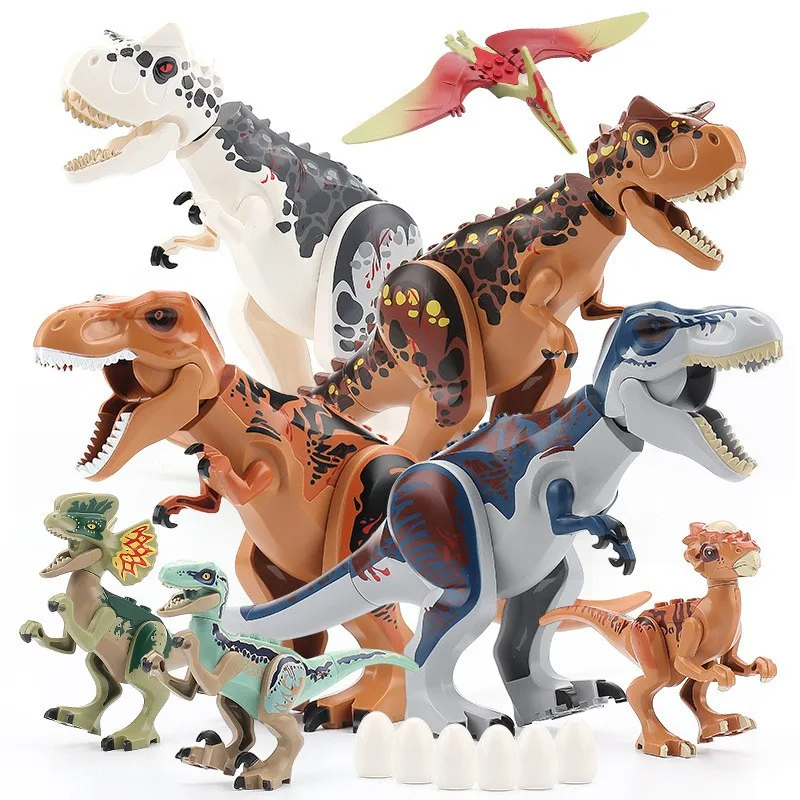 

2pcs Jurassic World 2 Building Blocks Dinosaurs Figures Bricks Tyrannosaurus Rex Indominus Rex I-rex Assemble Kids Toys