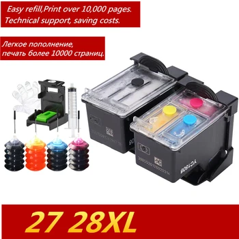 

GraceMate 27 28 Refillable Ink Cartridge Replacement for HP 27 28XL for Hp Deskjet 3320 3325 3420 3535 3550 3650 3744 Printer