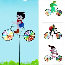 Игрушка-насекомое, Декор, пластиковый цвет, случайный ветер, Спиннер, штифт ветряной мельницы, 3D, для сада, двора, улицы, вихрега, лужайка