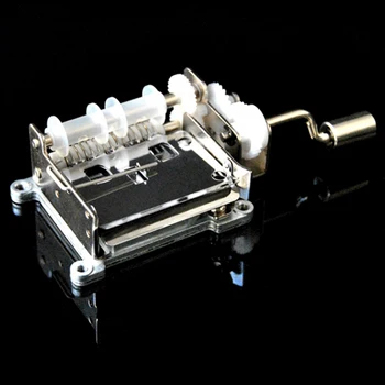 

DIY Craft Hand Crank Decorations Tapes Home Strips With Hole Puncher 15-tone Music Box Musical Mechanical