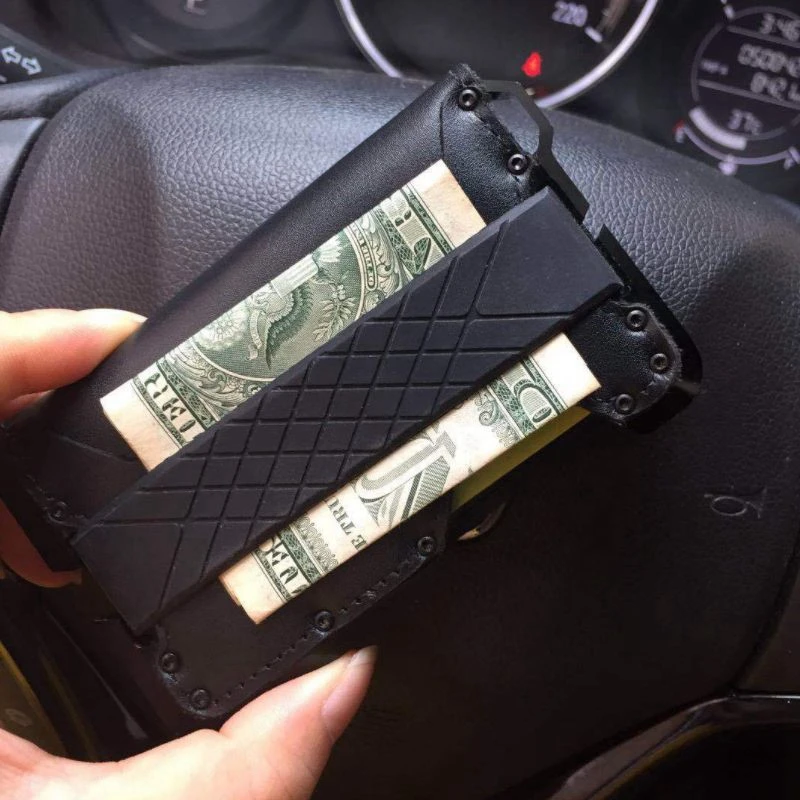 Мини кошелек из натуральной кожи с отделением для кредитных карт|Держатели карт