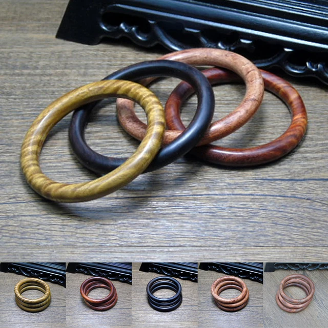 NEW Big Round DIY Natural Wooden Large Bangles Wood Bracelet Jewelry Unique  Bangles Wholesale Cheap Bracelets For Women/Men