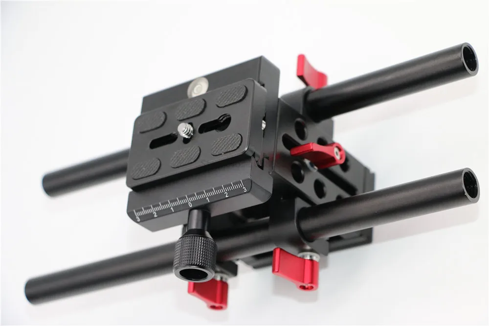 Jadkinsta Universal Camera Quick Release Plate PU-60 15mm Rod Rig Rail System Clamp with for Canon for Nikon (7)