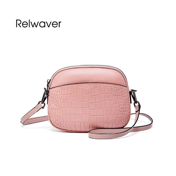 

Genuine leather shell bag crocodile pattern cow leather crossbody bags for women small women bag