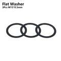 3Pcs M15x0.5mm Flat