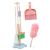 Wooden Children Cleaning Tools Set Mini Broom Mop Dustpan for Kids Housework 6