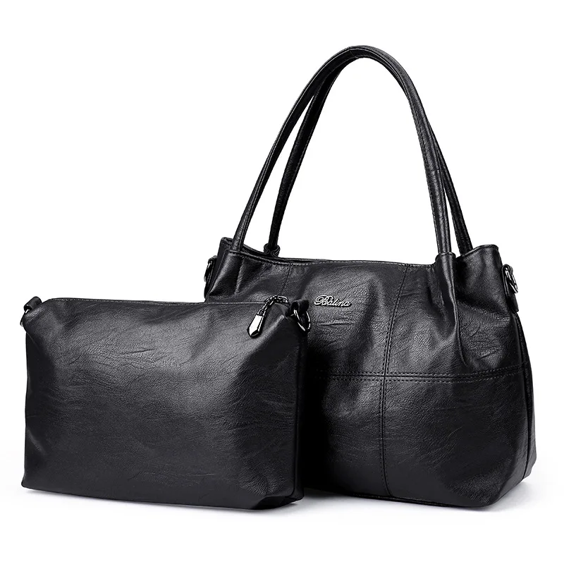 

2017 New Style WOMEN'S Bag Korean-style-Style Different Size Bags Two-Piece Set Fashion Shoulder Oblique Handbag Bag
