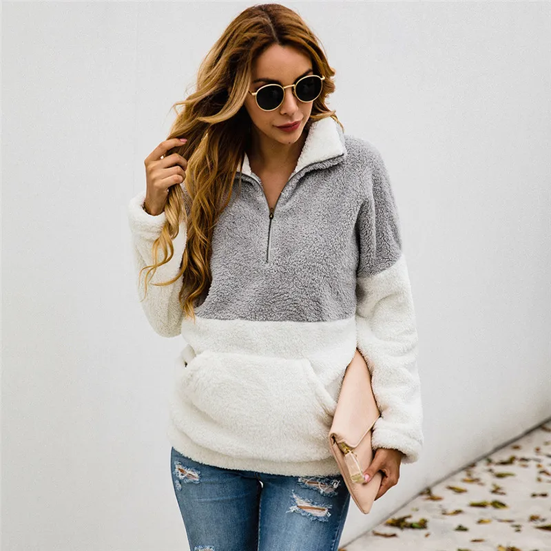 faux fur hoodies women51