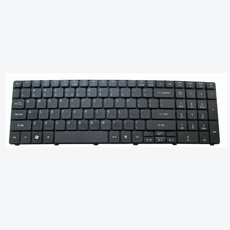 Teclado para Notebook Acer Compatível com Aspire 5745 5749 5750 5800 5810 5820 7235 P5we0 7250 7251 7331 7336 7339 7535 dos Eua - Imagem 2