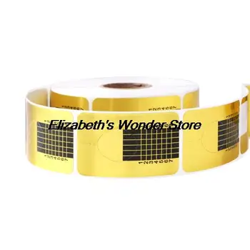 

HOT Professional 500pcs Nail Art UV Gel Extension Self-adhesive Guide Form Stickers Manicure Tool UV Gel Manicure Sticker Tool