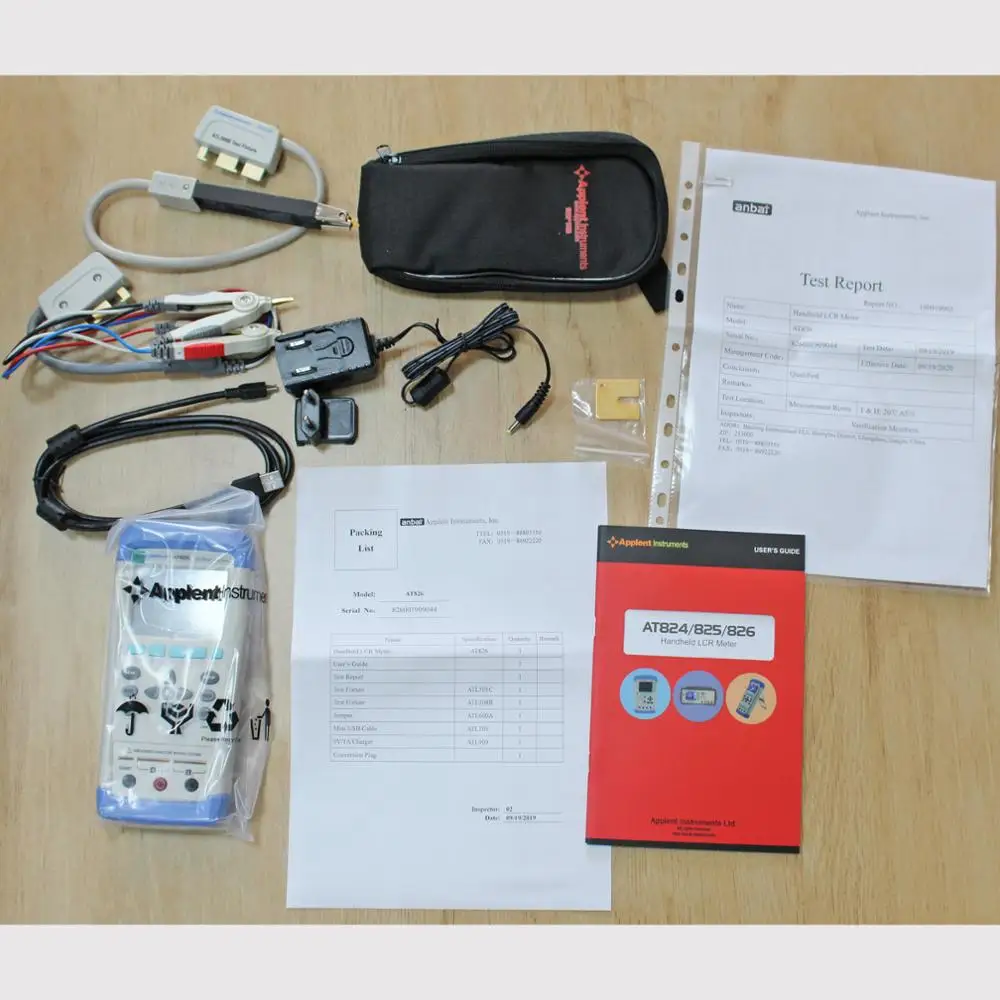 US $233.95 AT826 Digital 100khz Handheld Precision USB High Frequency Portable Electric Bridge LCR Meter