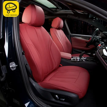 

CARMANGO Car Accessories Auto Custom PU Leather Seat Covers Comfortable All-season Decoration for BMW 5 Series G30 2017-2020