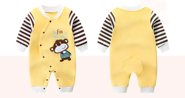 China Brand boys baby clothing 100% cotton cartoon baby girl clothes infant rompers spring cartes newborn-1-2 years Pajamas