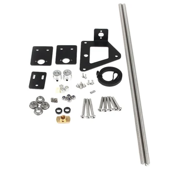 

3D Printer Part Dual Z Axis Upgrade Kit Dual Z Tension Pulley Set for Creality Ender-3 Printer Single Motor Dual Z-Axis