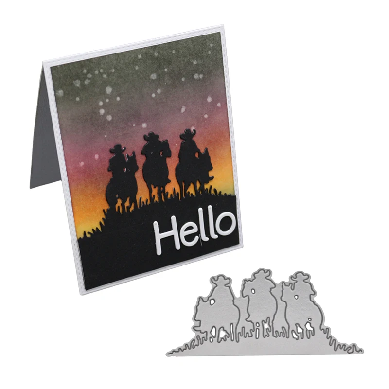 Три рыцаря DIY металлические штампы для скрапбукинга тиснение трафарет детей