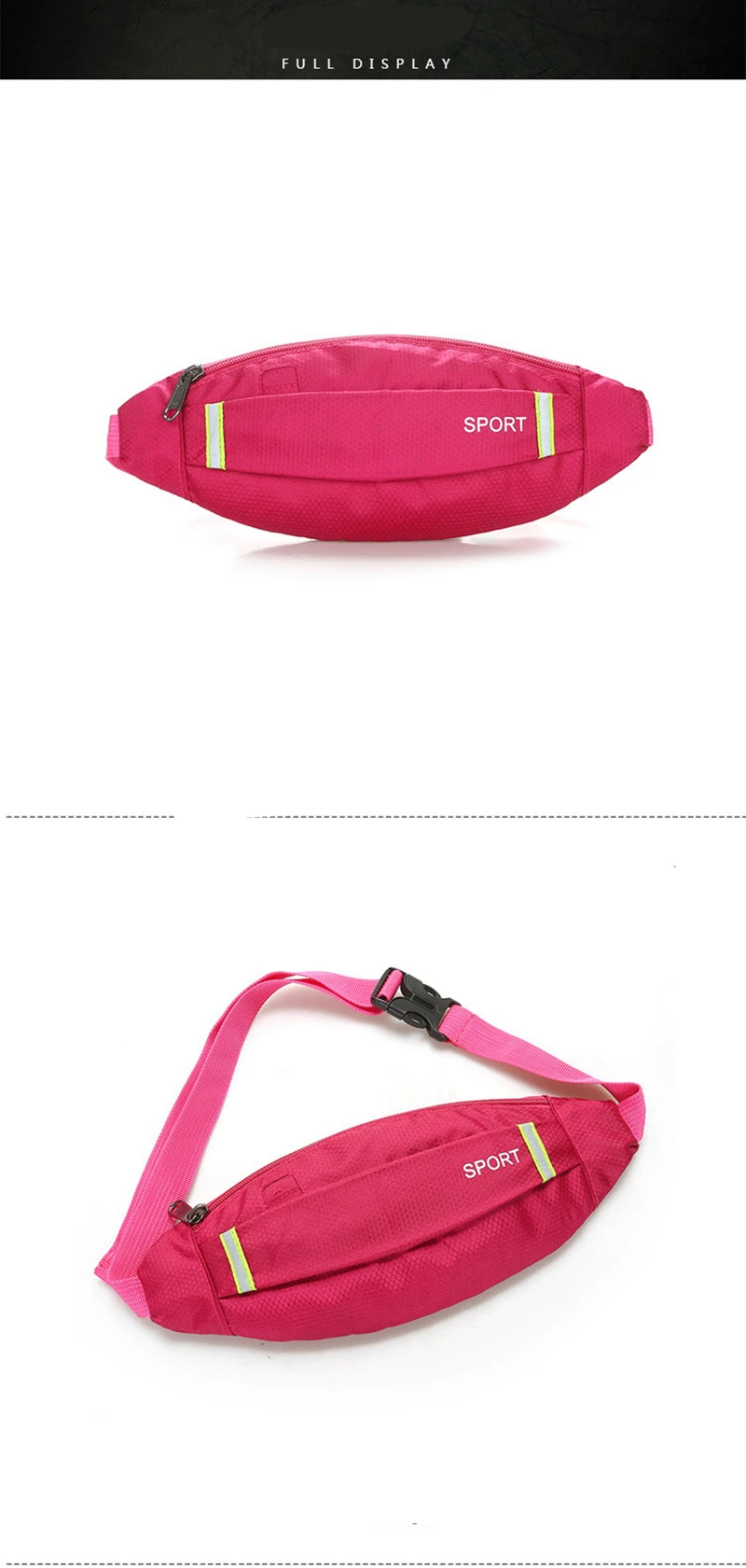 Men Women Running Waist Bag Sport Pack Cycling Bag Belt Fanny Waist Pouch Outdoor Travel Racing Hiking Gym Fitness Money Purse (17)