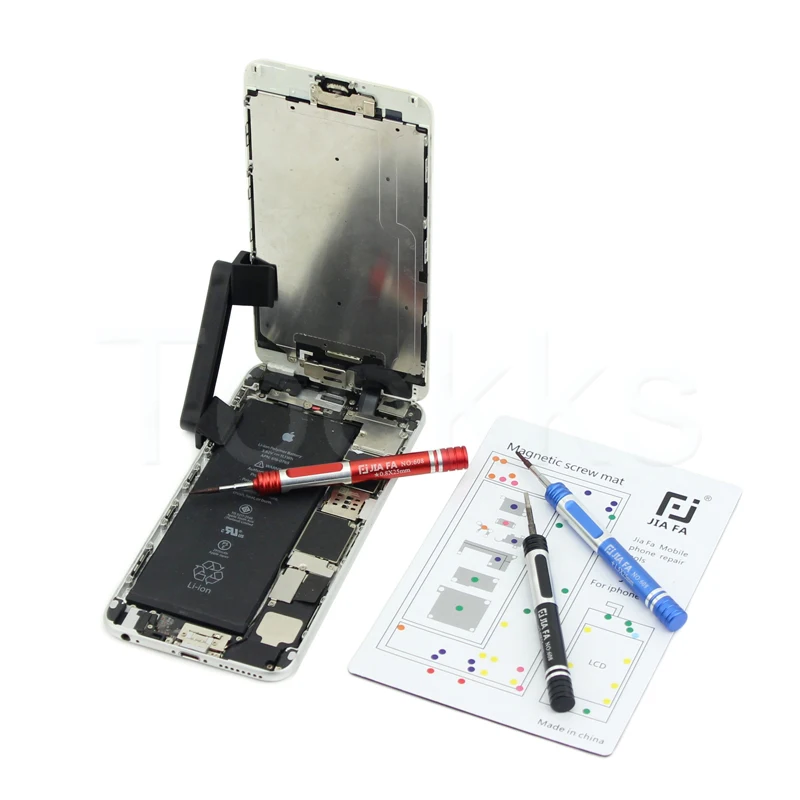 17 шт. магнитный коврик для винтов iPhone 11ProMax X 8P 8 7P 6 6S 6P 6SP 5 Φ 4 Ремонт работа с цветным