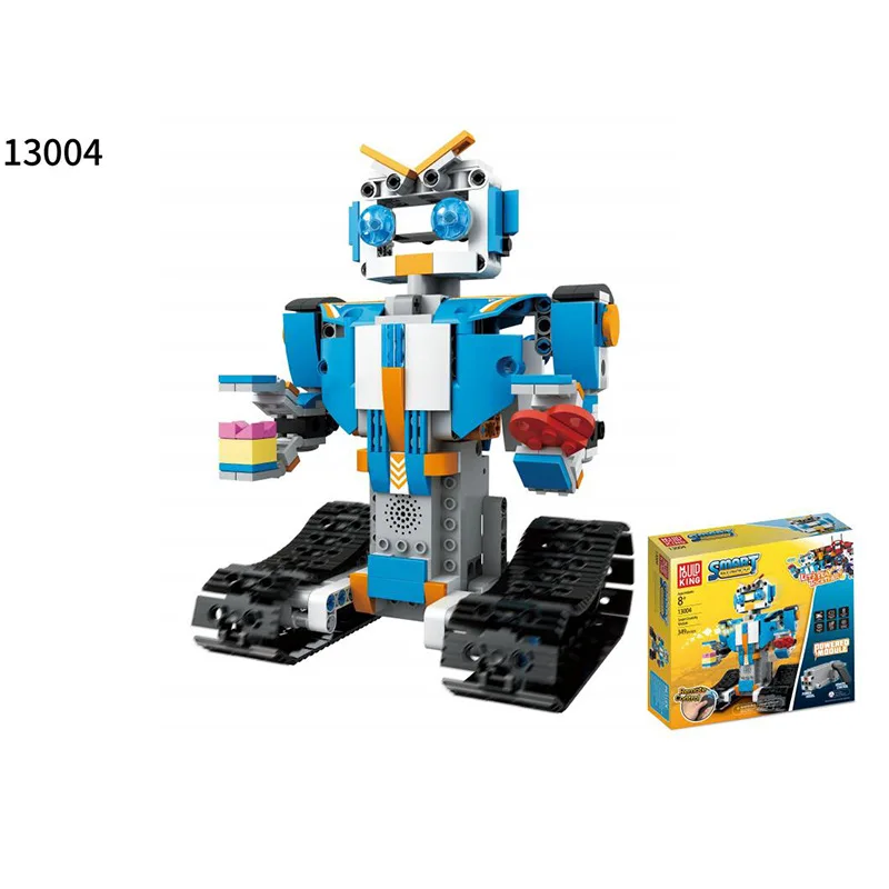 

New Products Small Particles Assembled Building Blocks Children Electric Remote Control Robot Parent And Child Interactive Scien