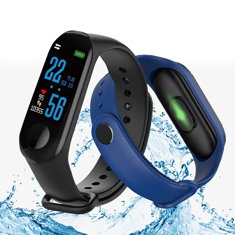 

M3 Smart Sports Watch Blood Pressure Monitor Waterproof Wristband Smartwatch Bracelet M3Plus Sleep Tracker Heart Rate Smartwatch