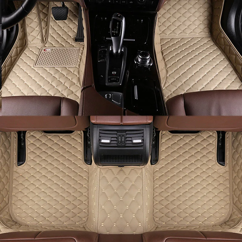 

Waterproof Custom Car Floor Mats Front & Rear Floor Liner Styling Auto Carpet Mat For Hyundai IX25 IX35 IX20 Car Accessories