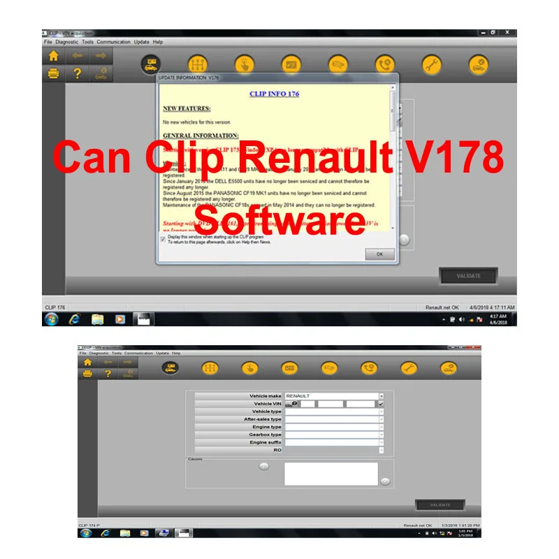 Быстрая доставка 2021 Can Clip Renault V178 диагностический инструмент Новейшее обновление