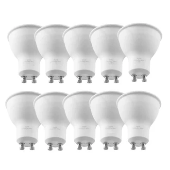 

10 Pack LED GU10, 6W Halogen Bulb, 30000H, 270 degree Wide Beams, LED Spot Bulbs,Warm White 3000K