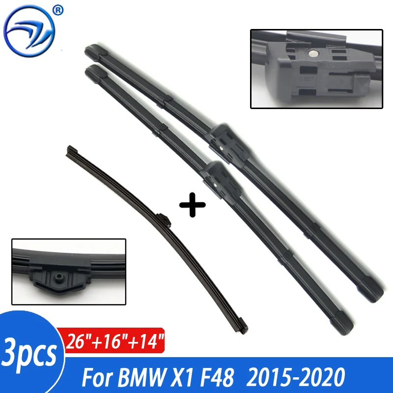 Lhd Rhd Front Rear Wiper Blades Set For Bmw X1 F48 2015 2020 2019