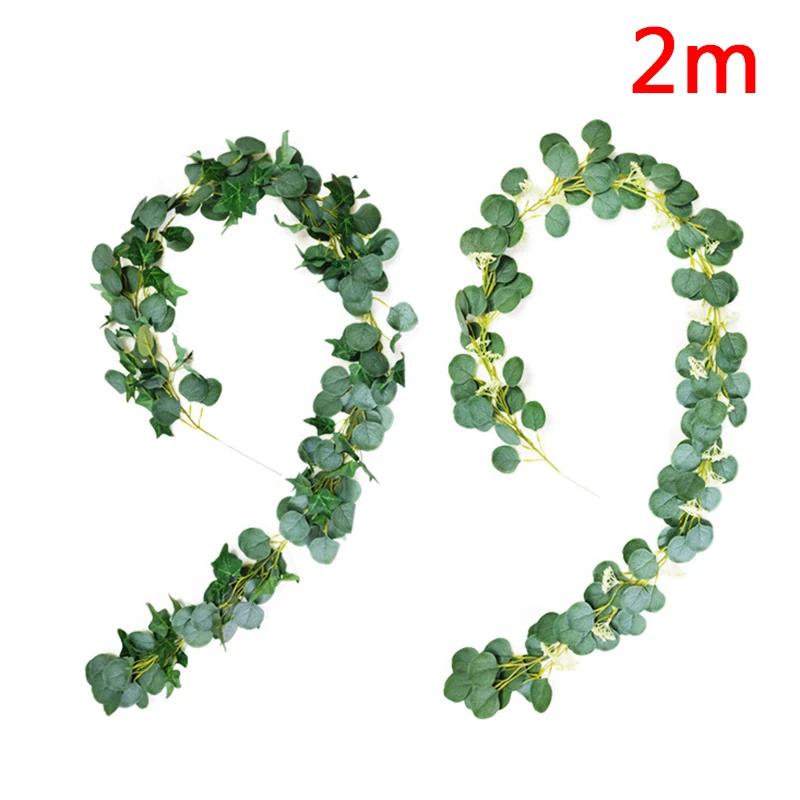 Висячие Искусственные лозы ротанг, искусственные растения дома стены Свадебные украшения 2 м