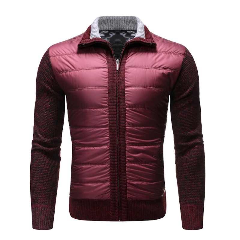Fashion Men's Sweater Knitting Splice Sweater Men Autumn Winter Casual Cardigan for Men Solid Color Europe Style Men's Coat Fashion Men's Sweater Knitting Splice Sweater Men Autumn Winter Casual Cardigan for Men Solid Color Europe Style Men's Coat