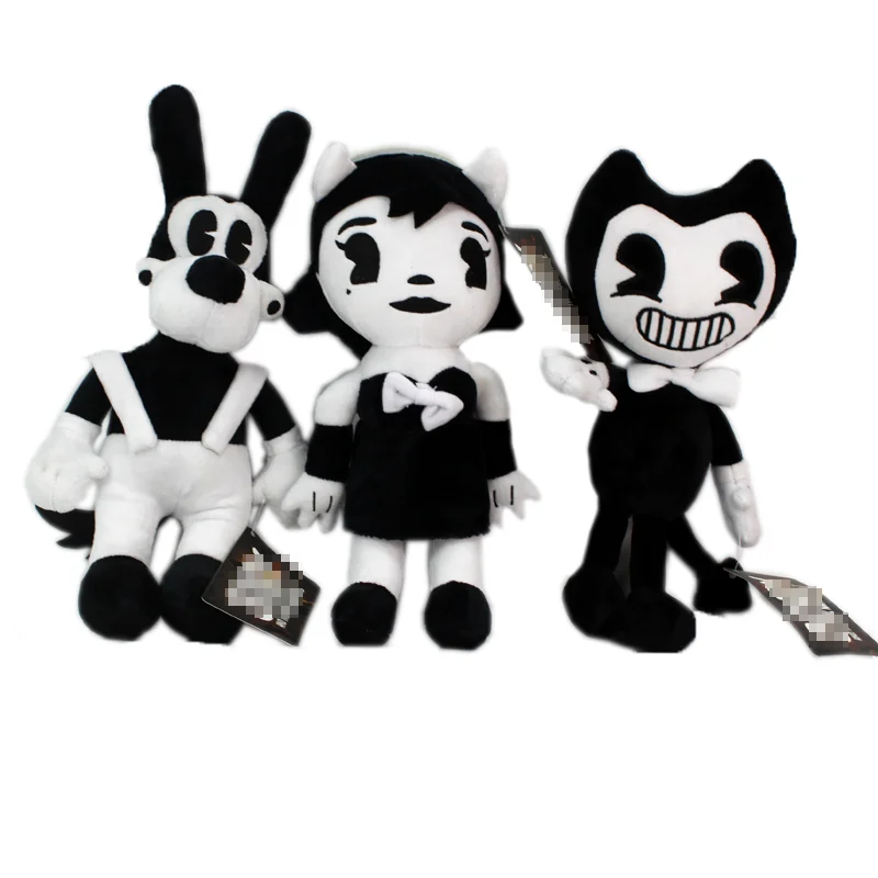 3pcs/lot 30cm Game Horror Bandy Ink Maker Plush Toys Doll Soft Stuffed Animals Toys for Kids Children Gifts