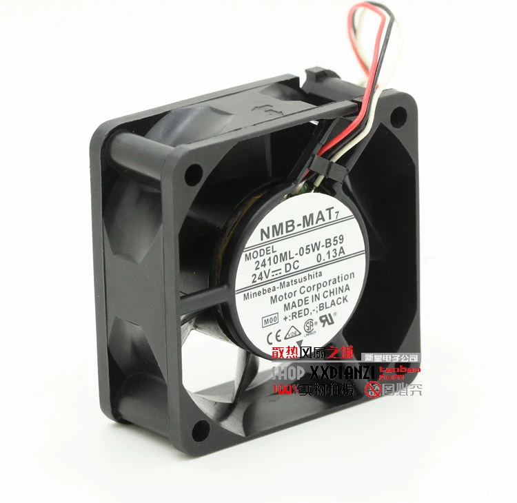 

Original 2410ML-05W-B59 6025 24V 0.13A 6CM stop turn alarm converter fan