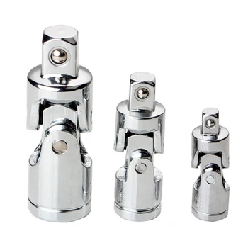 

Universal Joint Socket Ratchet Wrench Adapter 1/4 3/8 1/2 Inch Extension Bar Steel Adapter Hand Tools WWO66