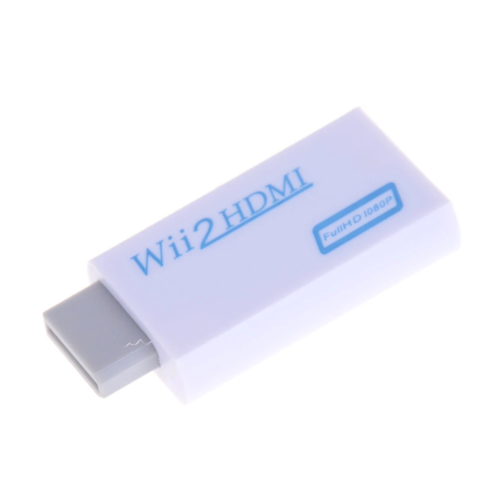 Белый Для wii в HDMI адаптер конвертер Поддержка Full HD 720P 1080P 3,5 мм аудио wii 2HDMI адаптер для HDTV - Цвет: Белый