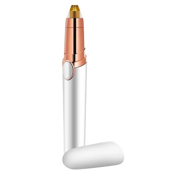 

Women Epilator Electric Eyebrow Trimmer Painless Portable Facial Hair Remove Pen Shape Easy Operate Travel Shaver Makeup Tool