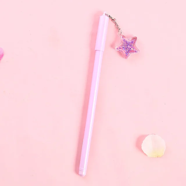 Loveout 1 шт./лот, ручка Kawaii, Корейская, милая, креативная, подвеска в виде дельфина, сердце, 0,5 мм, гелевая ручка, канцелярские принадлежности для офиса, школьные принадлежности - Цвет: 13