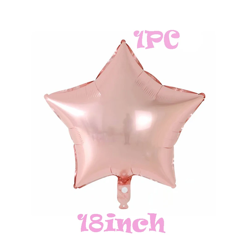Pink 9 1 шт. фольгированные воздушные шары для маленьких девочек, розовые, красные, розовые, золотые, для девочек на день рождения, вечерние украшения для девочек - Цвет: Pink 9