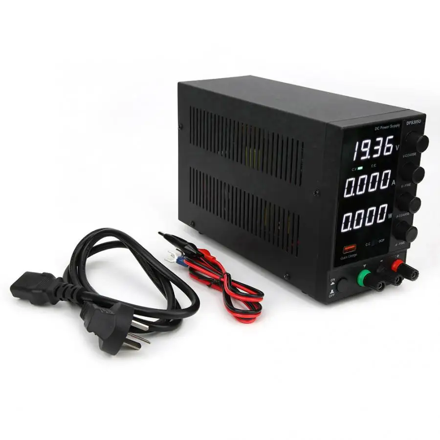 AU Pulg DPS305U 18 Вт импульсный источник питания постоянного тока QC3.0 30 в 5A Регулируемый стабилизатор напряжения постоянного тока с ЖК-дисплеем четыре цифровых дисплея - Цвет: AU Pulg