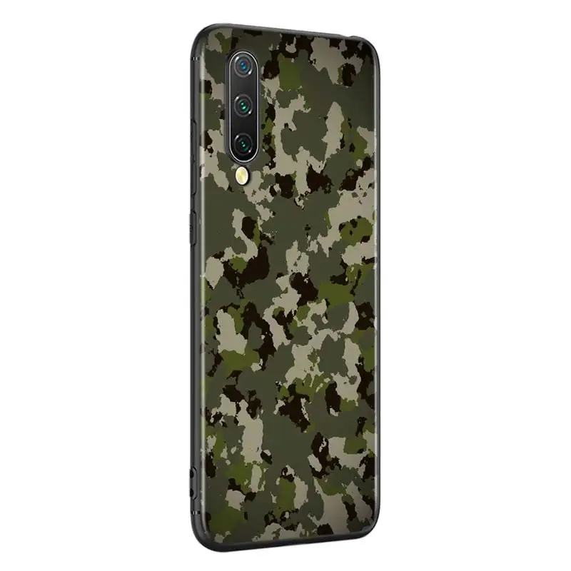 Черный силиконовый чехол камуфляж армия для Xiaomi Mi A3 A2 A1 5X6X6 8 9 Lite 9SE CC9 F1 9T 9TPro Play чехол для телефона