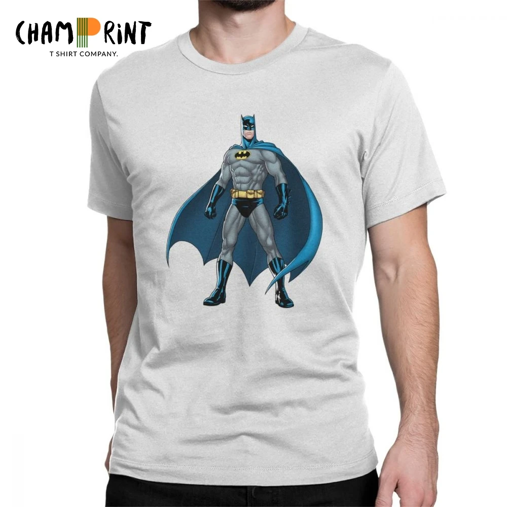 Negen opzettelijk Gelijkenis Batman Men's T Shirt Fun Tees Short Sleeve Round Neck T Shirt Cotton  Graphic Printed Clothing| | - AliExpress
