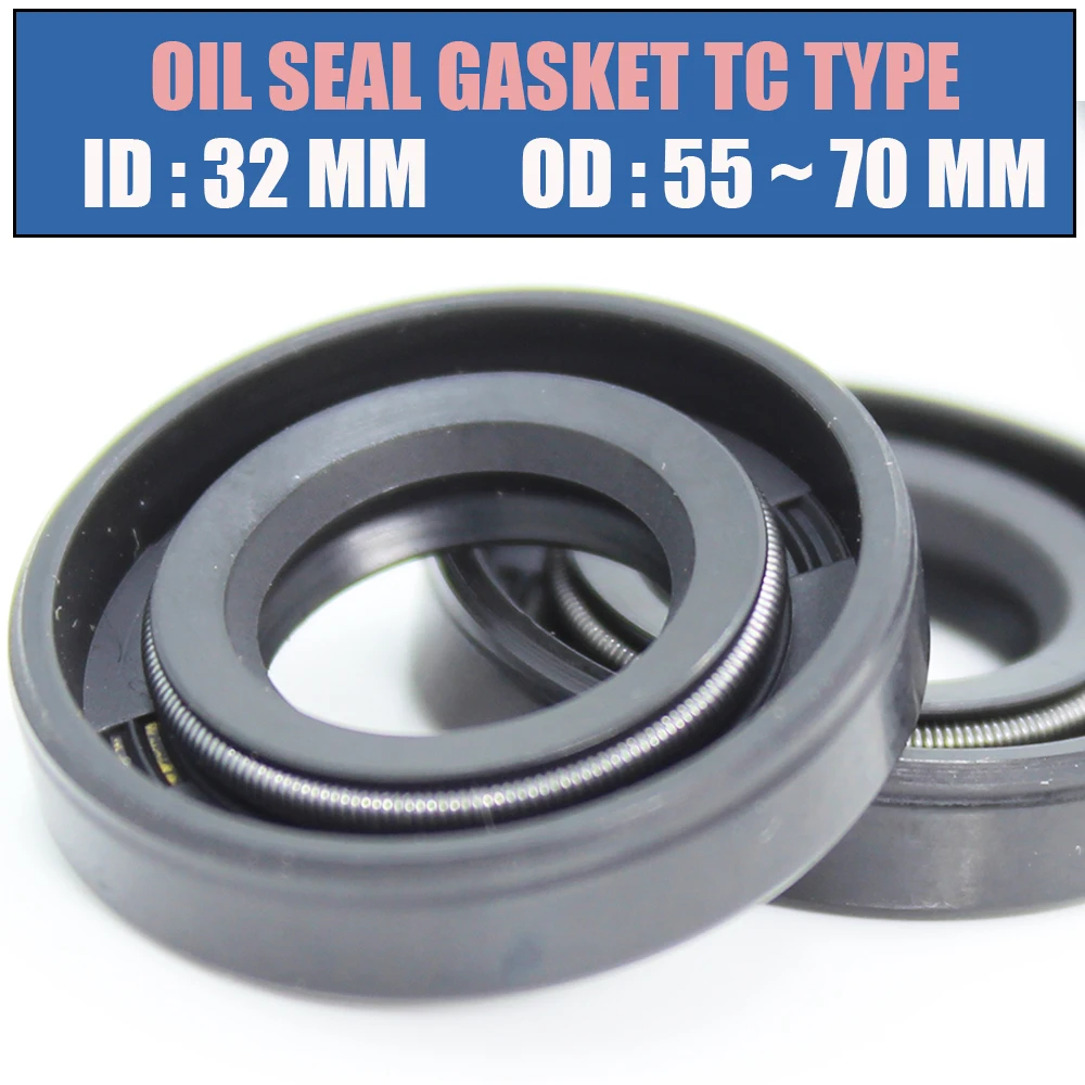 

ID 32mm Oil Seal Gasket TC Type Inner 32*55/56/58/60/62/65/68/70 mm 4Pcs Bearing Accessories Radial Shaft NBR Seals
