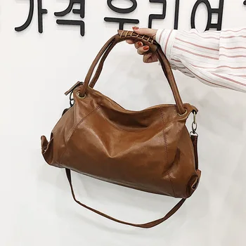 

Fashion Luxury Hobos Handbags Women Shoulder Bag Casual High Capacity Tote Soft Leather Ladies Crossbody Messenger Versatile Sac