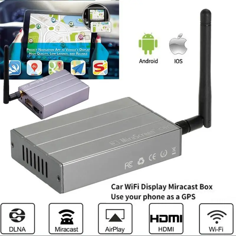 MiraScreen беспроводной HDMI tv Stick Wifi ключ литой Miracast Airplay приемник стример дисплей зеркало коробка для iOS Andriod автомобиля