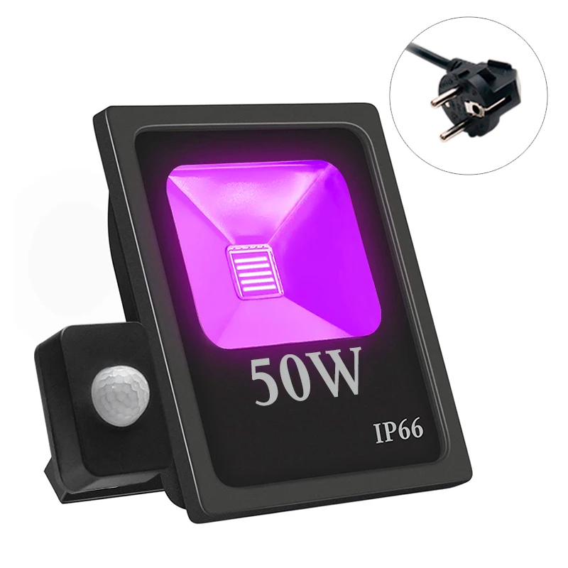 [Seven Neon] Профессиональный ультрафиолетовый IP66 395NM 50 Вт инфракрасный сенсор клей быстрого высыхания бактерицидный свет рептилий стерилизатор Led УФ лампа