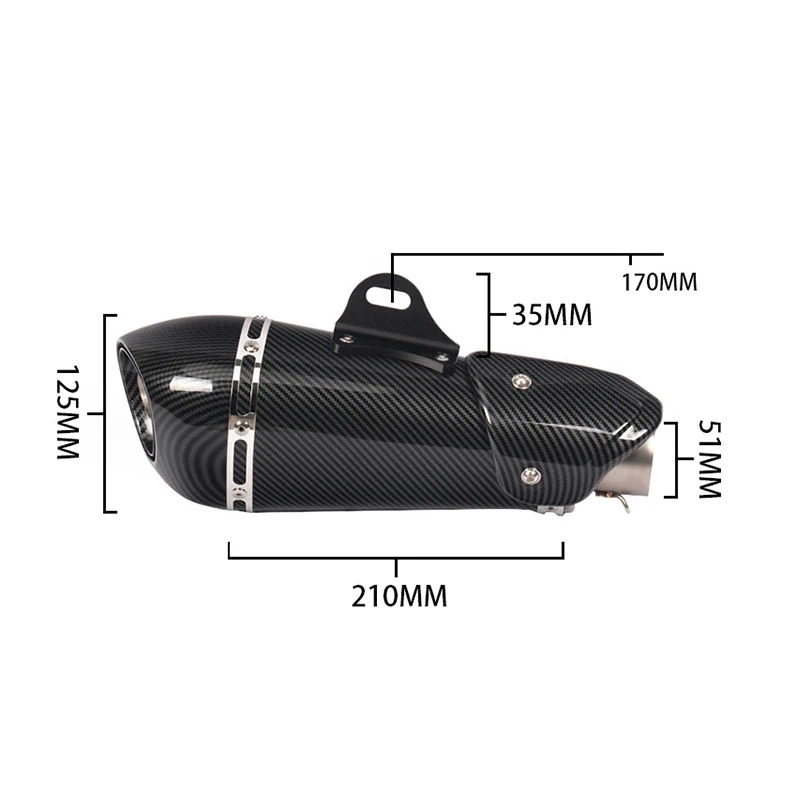 Мотоцикл Yoshimura выхлопная труба Escape модифицированный Универсальный 51 мм Глушитель дБ убийца наклейка для R3 Z900 GSX750R K8 R6 ATV CBR500R