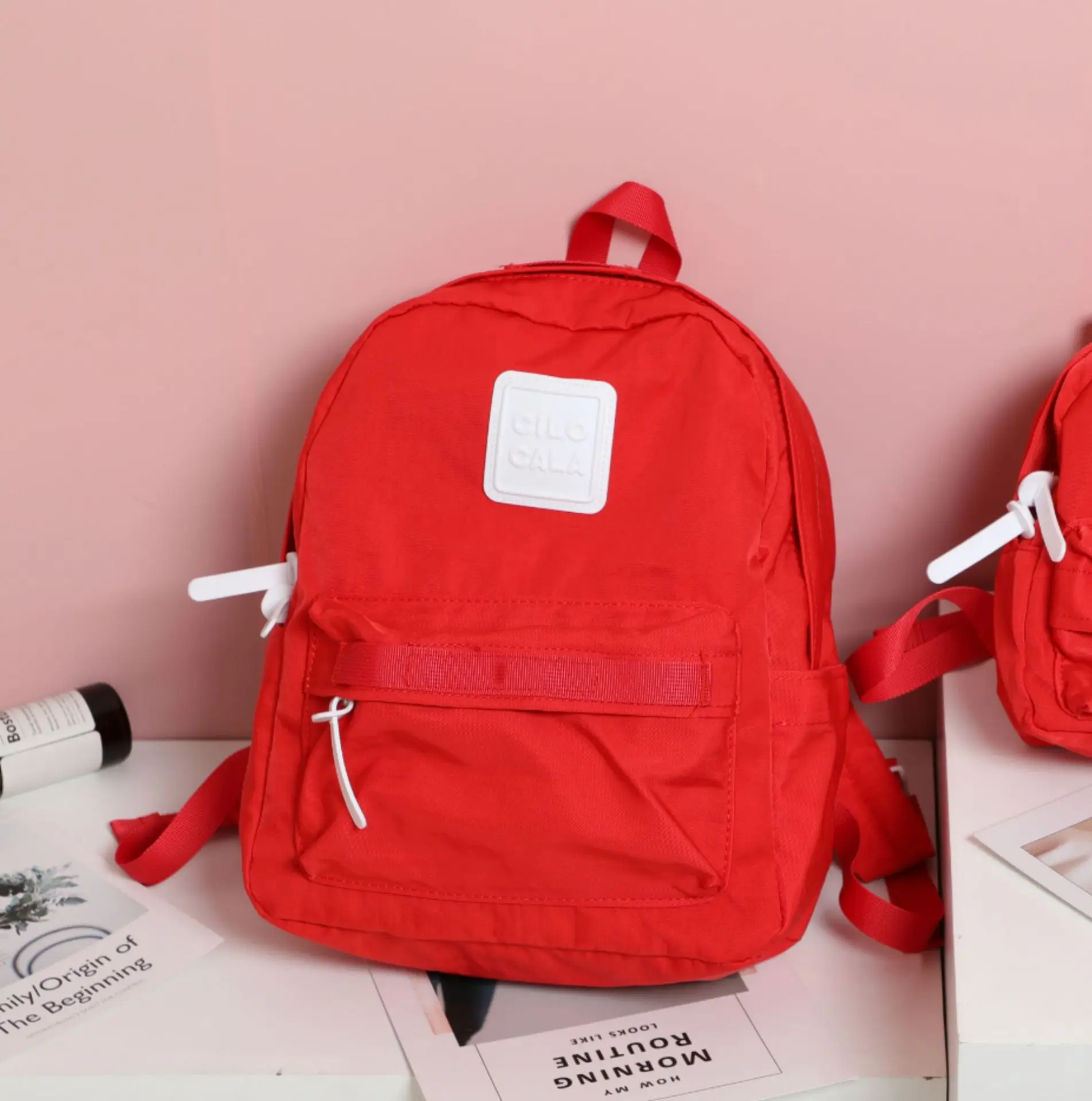 

Candy-Colored Medium Waterproof Backpack Children's School Bag Backpack Colorful Cute Leisure Bag
