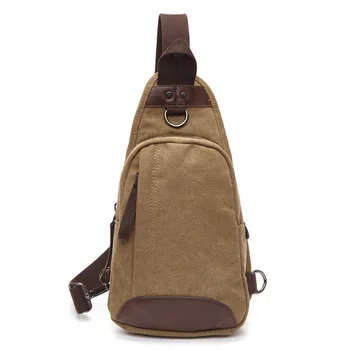 

2020 New Canvas Bag Men's Shoulder Diagonal Bag Korean Fashion Men Solid Trend Chest Messenger Bags