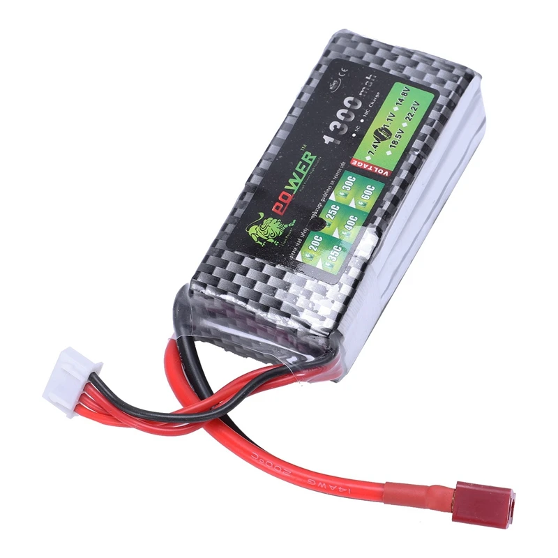 FFYY-Lion power 1300Mah 11,1 V 25C MAX 40C 3S LiPo батарея T разъем для автомобиля Самолет